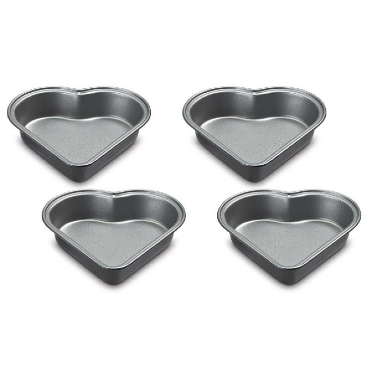 CMBM-4HRT1 4Pc Mini Heart Pan Set